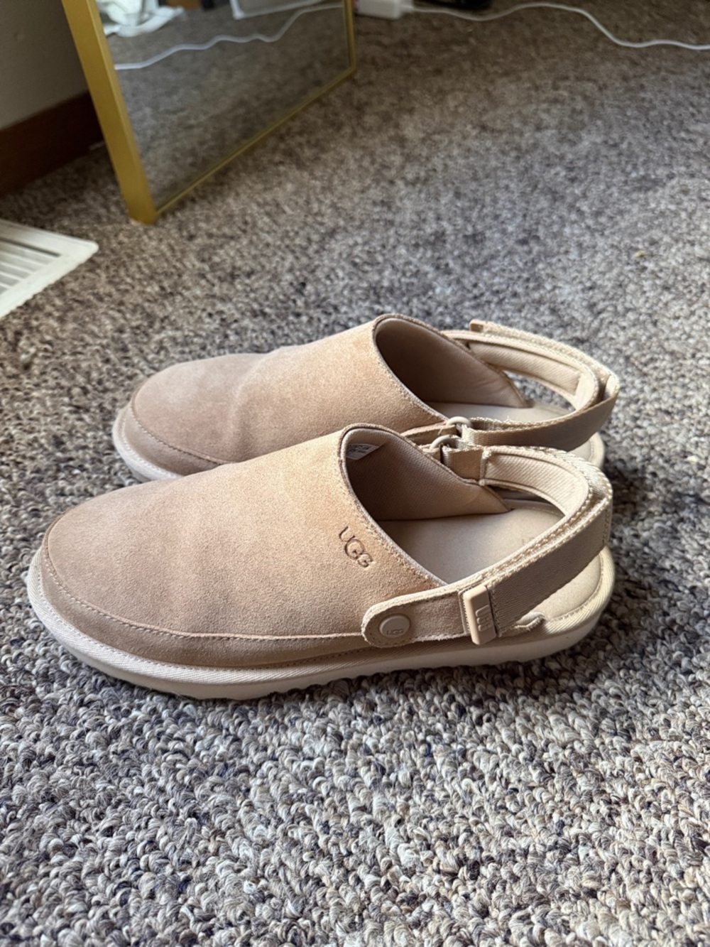 UGG Tan Suede Slingback Clog